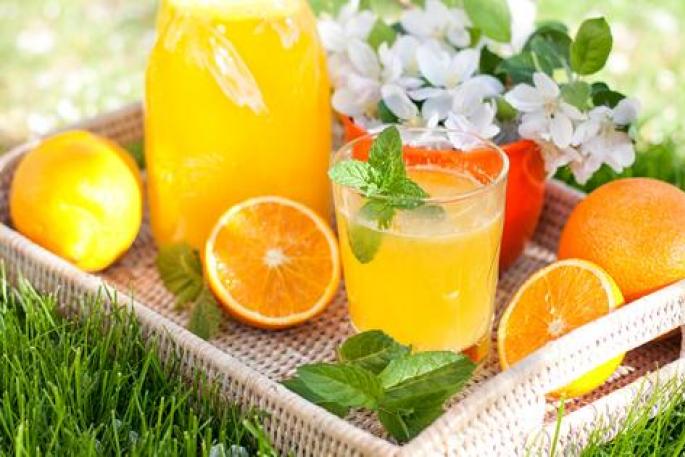 Limonata all'arancia fatta in casa